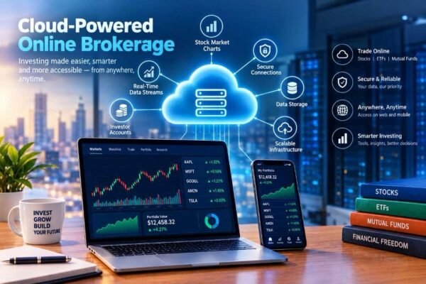 Cloud computing powering online brokerage and investment services