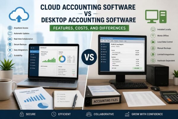 Cloud vs desktop accounting software comparison