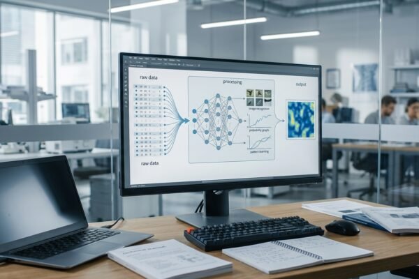 How Artificial Intelligence Works through data, machine learning, pattern recognition, and predictions