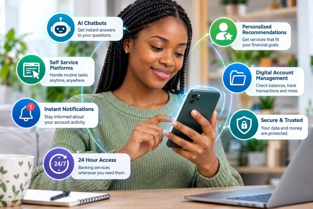 Financial technology and customer experience through mobile banking and AI
