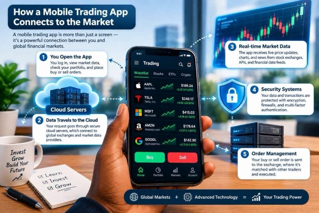 The Technology behind Mobile Trading Apps and Investment Platforms 2 How mobile trading apps connect to trading infrastructure