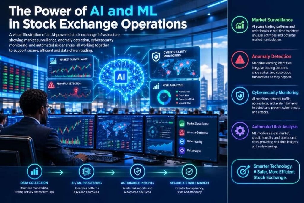 How Stock Exchanges Use Artificial Intelligence and Machine Learning 2 AI-powered stock exchange infrastructure for surveillance and financial data analysis