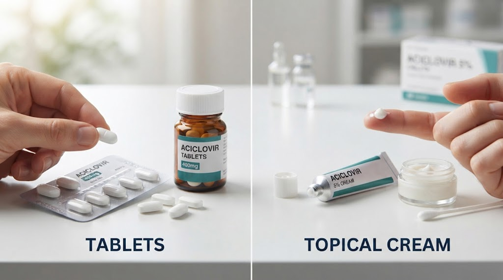 Aciclovir Tablets vs. Topical Creams: Which Cold Sore Treatment is Best? 1 Aciclovir Tablets