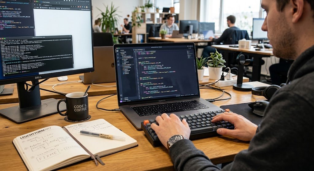 Programming Syntax and Common Coding Errors Beginners Should Understand 6 Programming syntax and coding errors displayed in a code editor