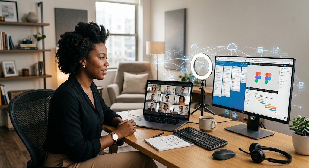 Net-centric computing enabling remote work and virtual collaboration