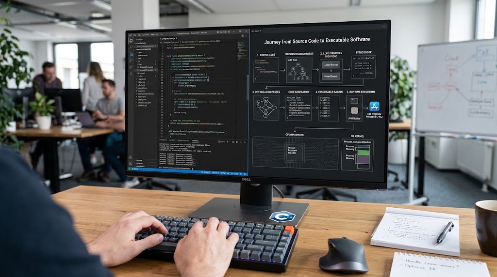 Compiled vs Interpreted Languages: How Programming Code Becomes Software 1 Compiled and interpreted programming code becoming executable software