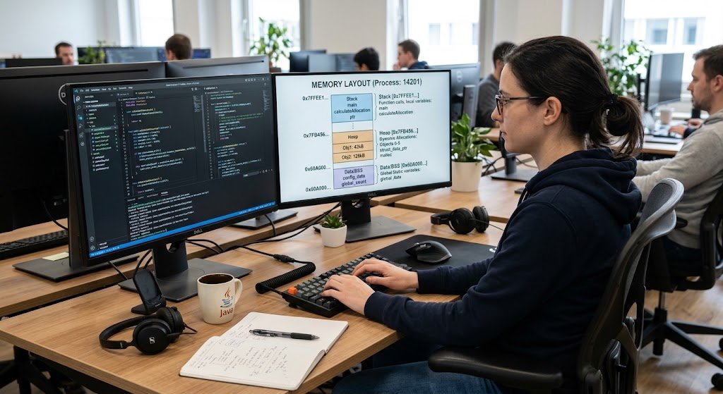 Memory Management in Programming Languages: Stack, Heap, Garbage Collection and More 9 Memory management in programming languages showing stack and heap