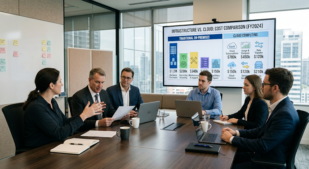 Cloud computing and traditional computing cost comparison