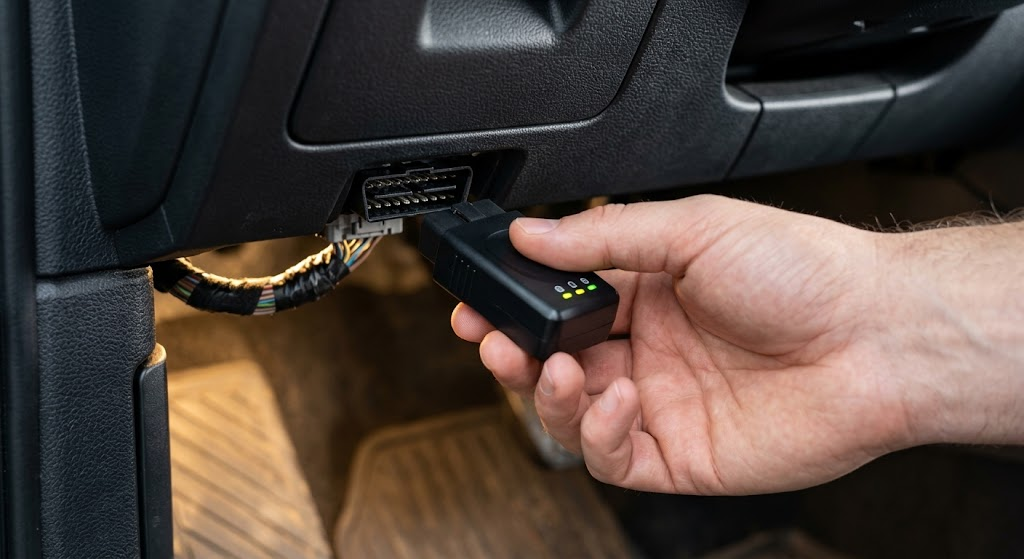 Connecting a wireless Bluetooth adapter to stream OBD2 live data to a smartphone  