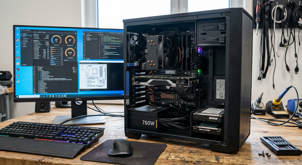 What Is a Computer? Types, Functions, Components, and Uses 4 Computer components including CPU RAM storage motherboard keyboard and monitor