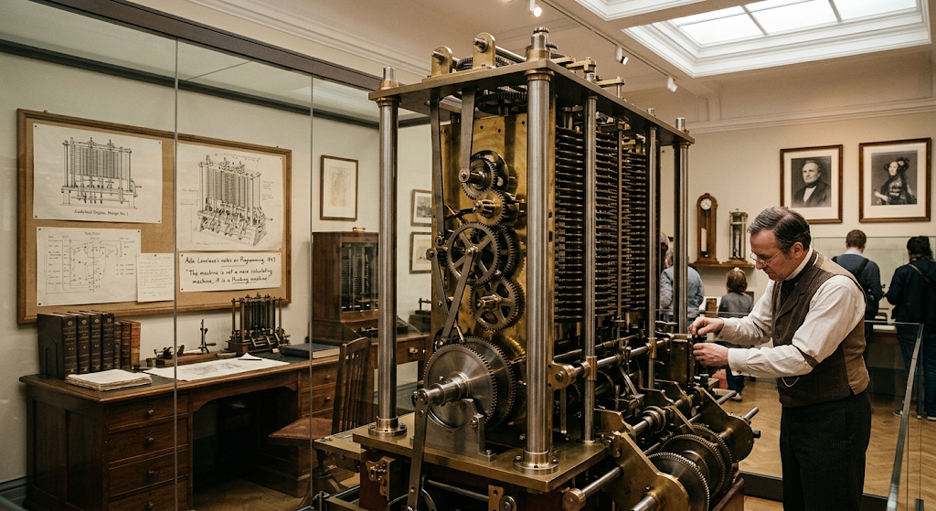 Charles Babbage Analytical Engine mechanical computer