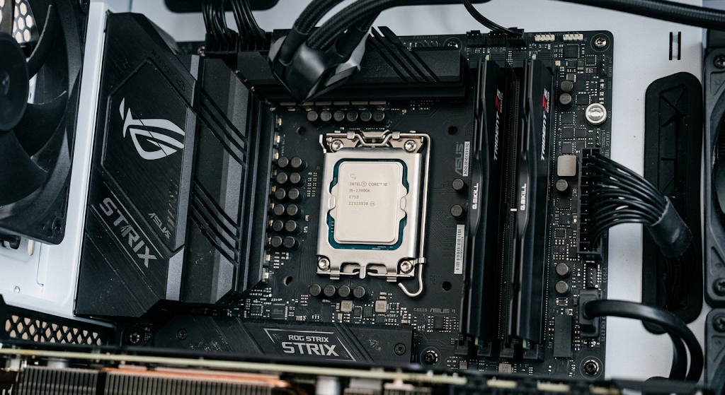 Basic Components of a Computer System and How They Work Together 4 CPU and RAM installed on a computer motherboard