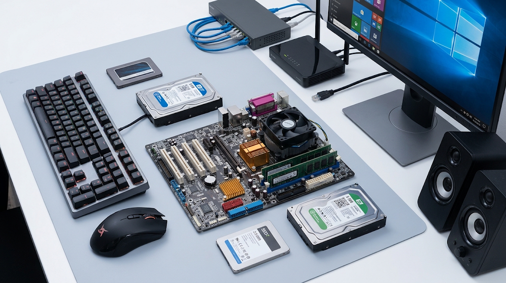 Hardware vs Software: Understanding the Main Components of Computing 3 Different types of computer hardware components