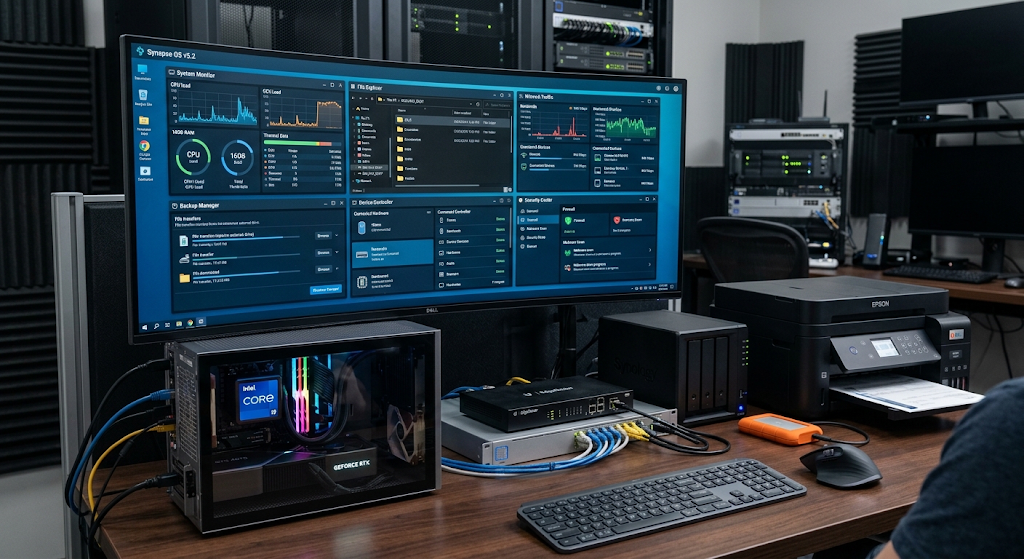 Major operating system functions including memory, files, hardware, security, and networking