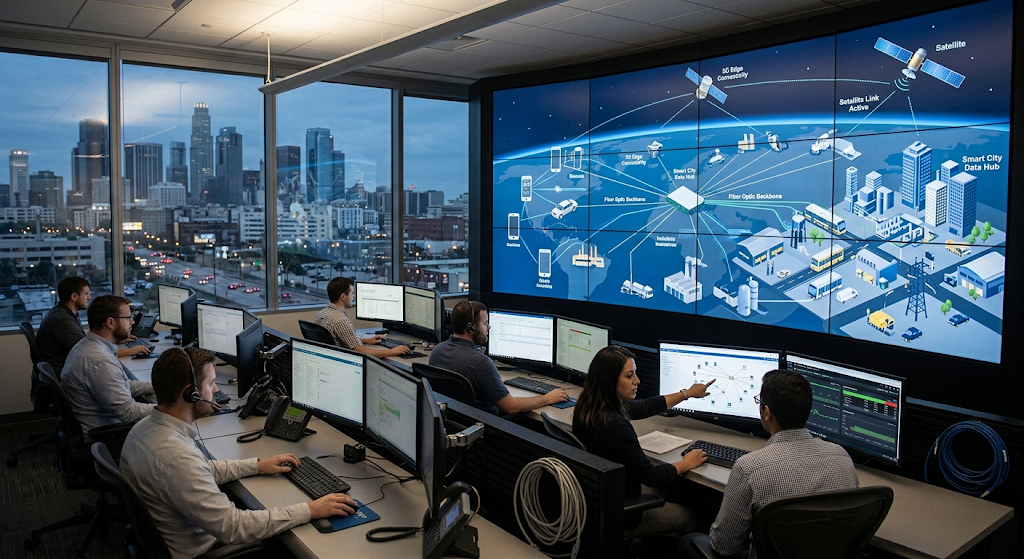 Advanced communication networks connecting smart cities and digital devices