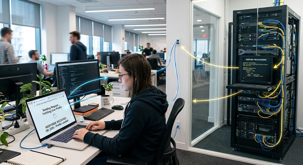 Client-Server Computing in Net-Centric Environments: Architecture, Benefits, and Examples 2 Client sending a request to a server and receiving a response