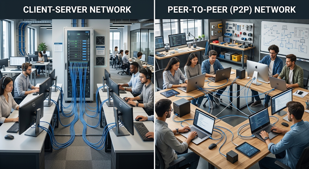 Peer-to-Peer Computing and Its Role in Net-Centric Systems 5 Comparison of peer-to-peer and client-server network architectures