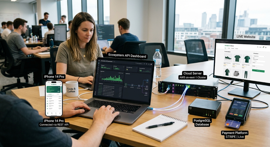 Application programming interfaces connecting software applications and cloud services