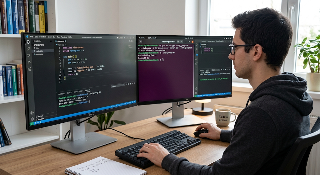 Introduction to Programming: A Complete Beginner’s Guide 2 Beginner learning programming on a laptop