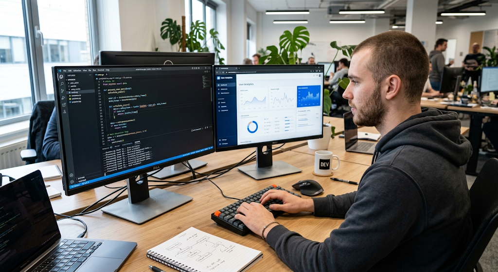 Programming workflow from source code to program execution