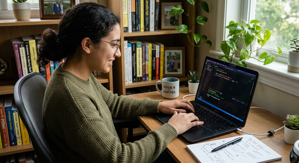 How to Start Programming: A Step-by-Step Guide for Beginners 4 Beginner writing and running a first computer program