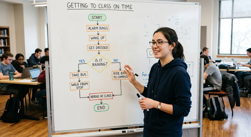 Algorithms and Programming Logic: A Beginner’s Guide to Problem Solving 4 Flowchart showing programming decisions and problem-solving steps