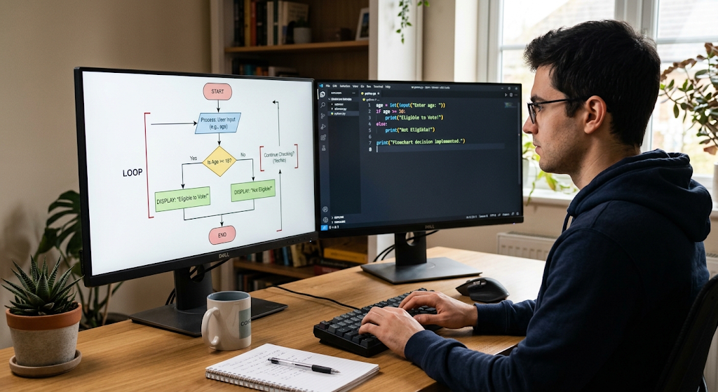Programming Fundamentals Every Beginner Should Understand 4 Programming flowchart showing conditional statements and loops