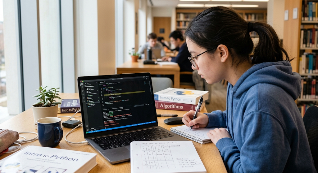 Programming student tracing code and testing different inputs