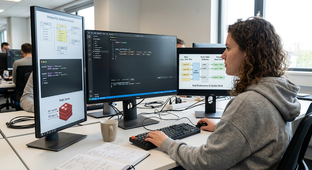 Hash tables used in dictionaries maps databases and caches