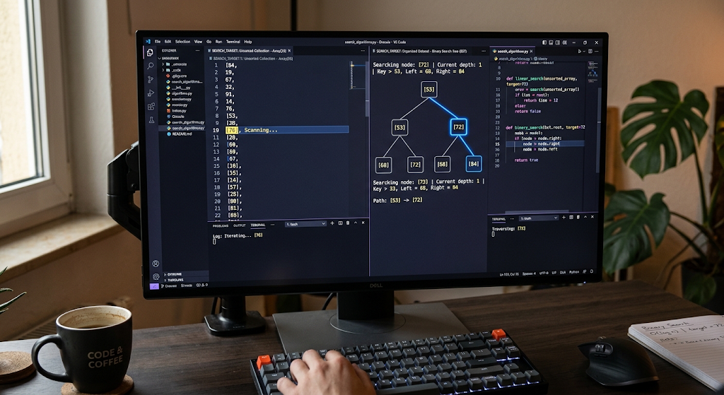 Data Structures and Algorithms: Understanding the Connection 4 Data organization affecting search algorithm efficiency