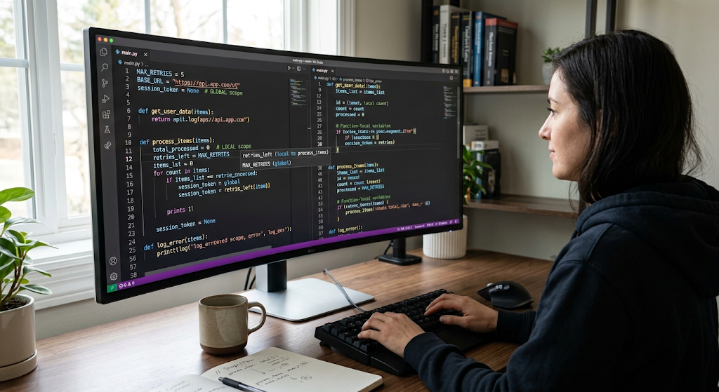 Variable scope in programming functions and software