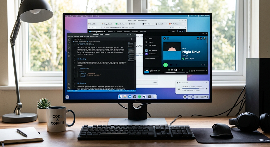 Multitasking and Multithreading: How Operating Systems Run Multiple Tasks 2 Computer running multiple applications through multitasking