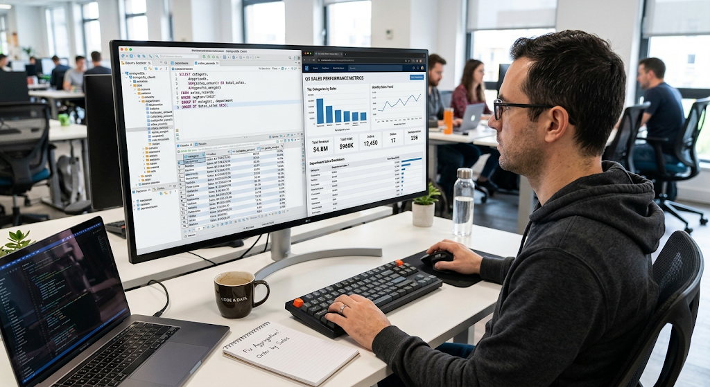 SQL JOIN connecting customers and orders tables
