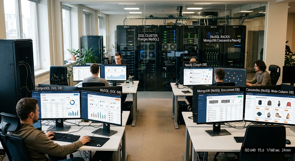 Common applications of relational and NoSQL databases