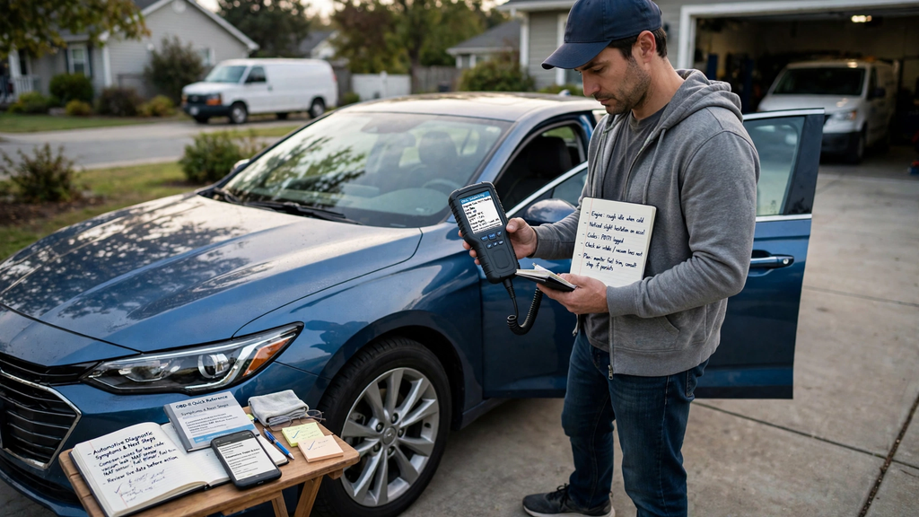 
OBD2 scanner used to diagnose car problems before deciding on repairs
