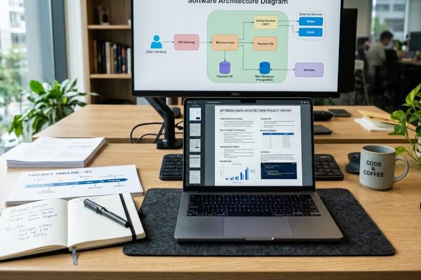 Technical writer creating clear step-by-step technical instructions