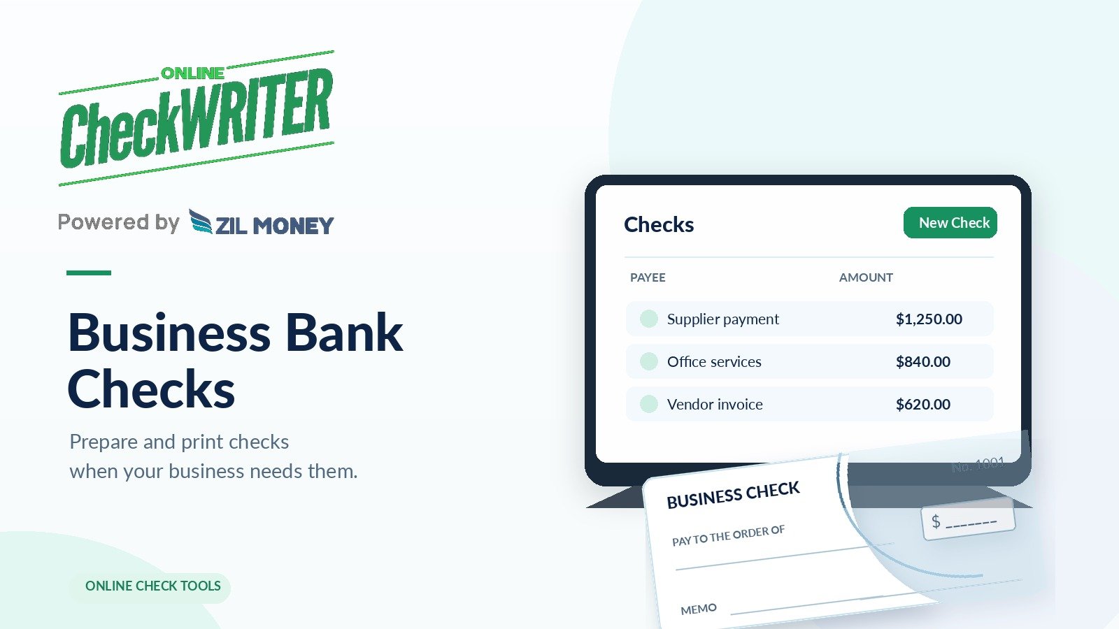 OnlineCheckWriter.com Highlights On-Demand Printing as an Alternative to Ordering Business Bank Checks 3 3333
