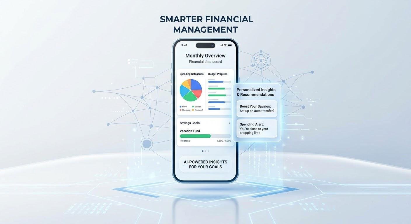 Personalized banking with AI for smarter budgeting, saving, and financial recommendations.