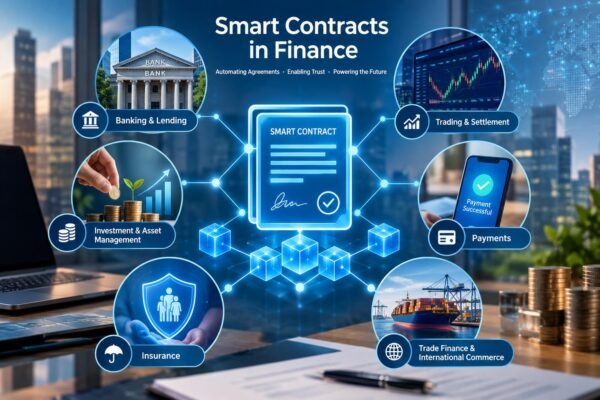 Smart contracts in finance for banking, trading and investment