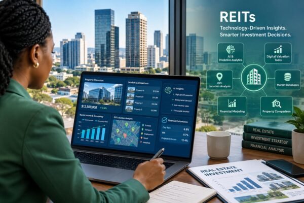 REIT property valuation technology used to analyze real estate values and investment opportunities.