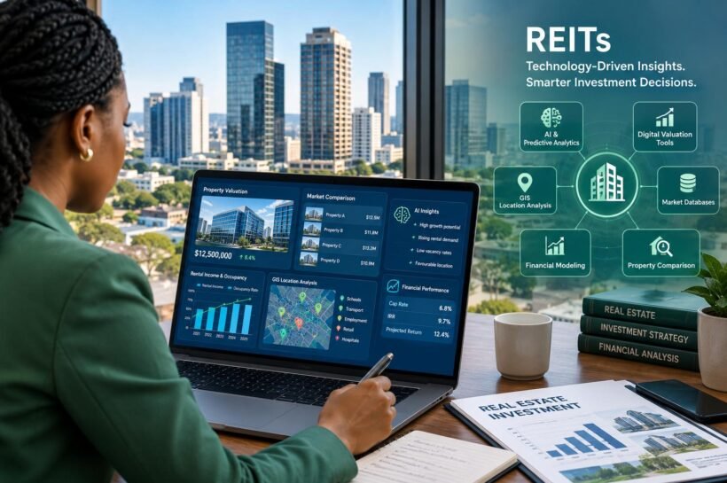 REIT property valuation technology used to analyze real estate values and investment opportunities.