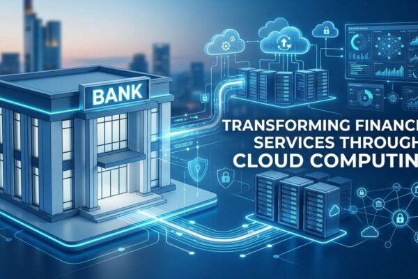 Cloud computing infrastructure transforming banking and financial services.