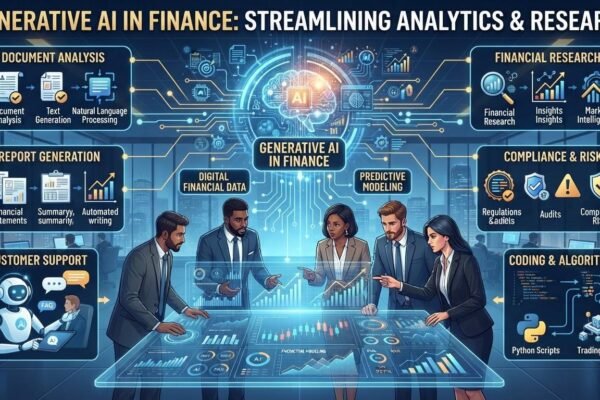Generative AI in finance with digital financial data and analytics