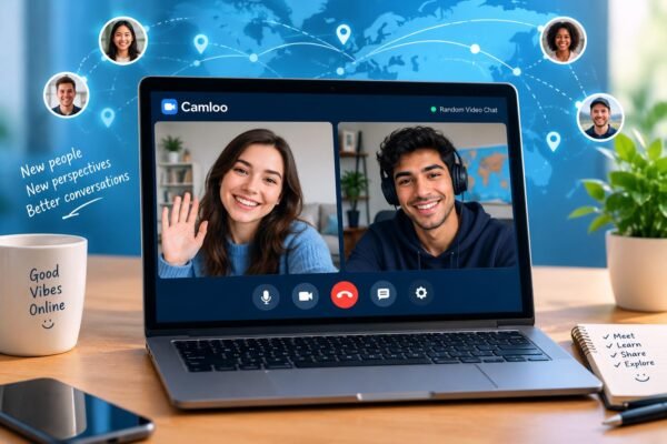 Random video chat connecting two strangers online