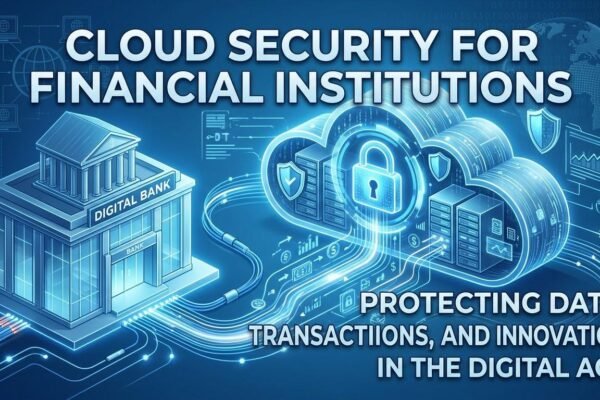 Cloud security protecting financial services, banking data, and digital financial infrastructure.
