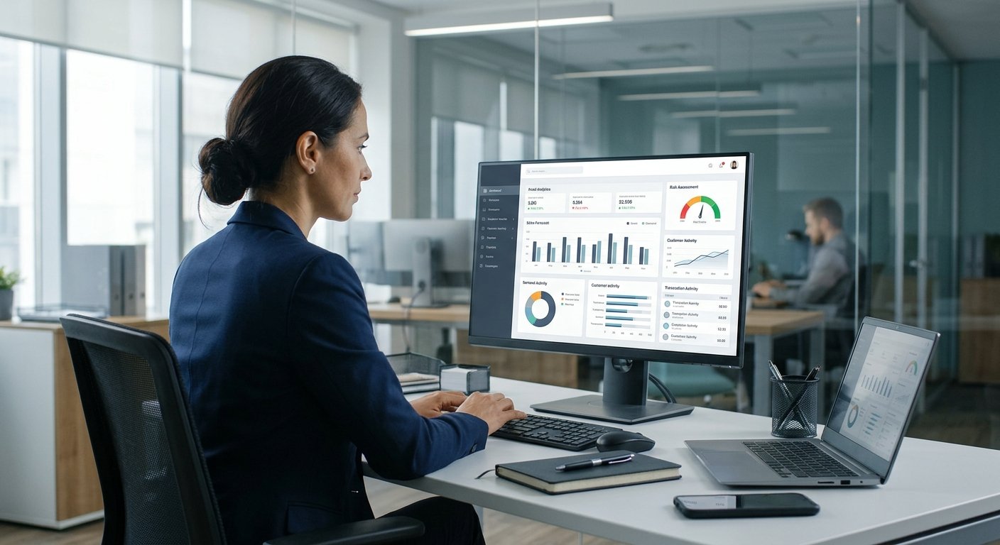 Machine learning in banking for business analytics and fraud detection.