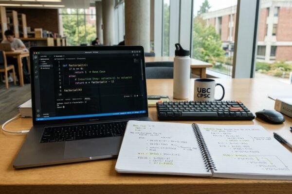 Recursion and mathematical induction concepts in computer science
