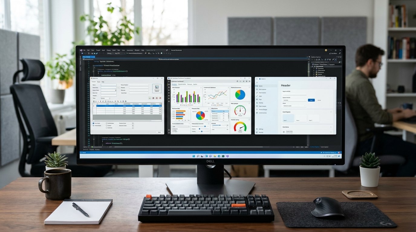 Windows Forms vs WPF vs WinUI 3 desktop application development comparison