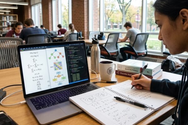 Discrete mathematics concepts used in computer science