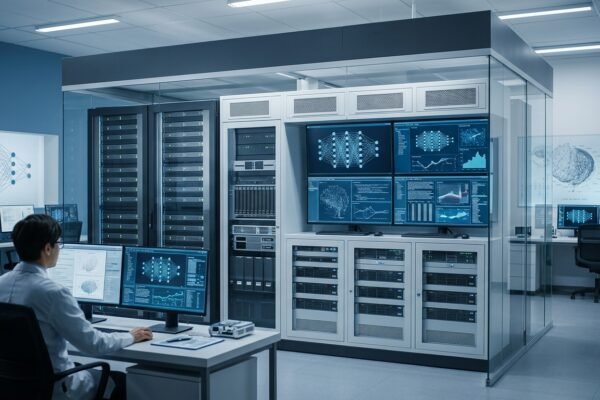 Artificial superintelligence explored through advanced AI research, neural networks, and high-performance computing.
